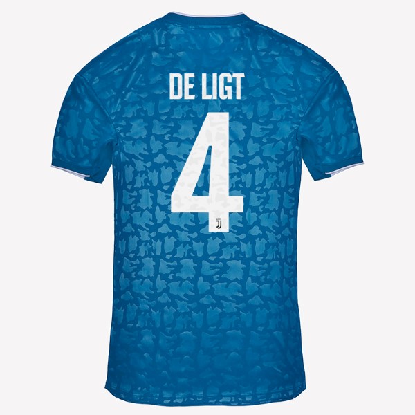 Camiseta Juventus NO.4 De Ligt Tercera equipación 2019-2020 Azul